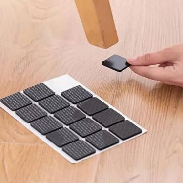 Imagem de Almofadas de silicone para móveis, protetores de piso redondos antiderrapantes para cadeiras, mesas, armários, almofadas de perna de móveis antiarranhões