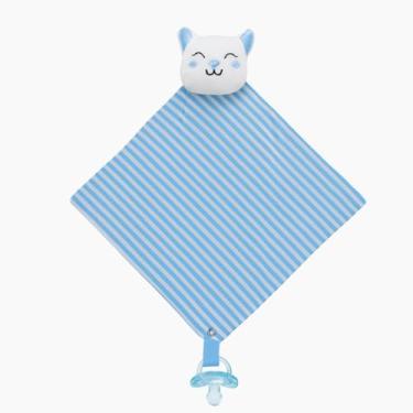 Imagem de Naninha Para Bebê Paninho Bichinho com Prendedor de Chupeta (Gatinho)