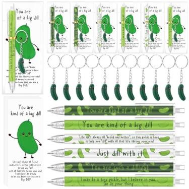 Imagem de Sayglossy Conjunto de 20 canetas esferográficas inspiradoras de pepino, marcadores positivos, presentes emocionais para professores, colegas de trabalho, equipe de voluntários