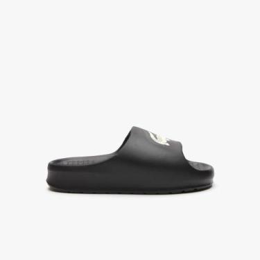 Imagem de Chinelo Lacoste Feminino Serve Slide 2.0, 35, Preto, Off white