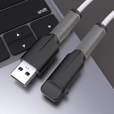 Imagem de 1 conjunto de protetor de cabo de carregador (2 peças) – Protetor de cabo antiderrapante de silicone, à prova de poeira 3 em 1 + organizador + proteção, protetor de fio USB (compatível com Android
