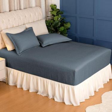 Imagem de Kit Colcha Casal em Matelassê Sleep Beliche Bicama Box com Elástico 3 