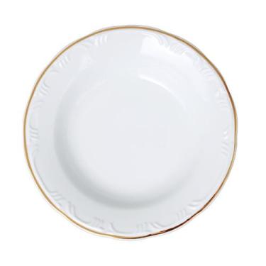 Imagem de Jogo 6 Pratos Fundos Pomerode Filete Ouro Porcelana Schmidt - Porcelan