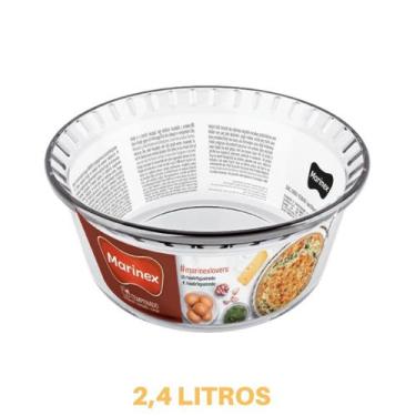 Imagem de Travessa Suflê 2,4ml Forma de Vidro Temperado Marinex - NADIR FIGUEREI