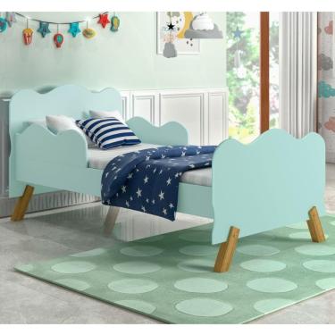 Imagem de Mini Cama Infantil com Guarda Nuvenzinha Verde