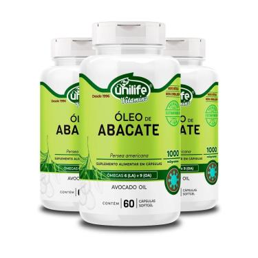 Imagem de Kit 3 óleo De Abacate Unilife 60 Cápsulas