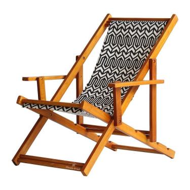 Imagem de Espreguiçadeira Preguiçosa Dobrável Mel Cb-retro
