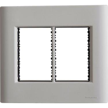 Imagem de Placa 6 Postos 4x4 Tramontina Giz Fendi Com Suporte