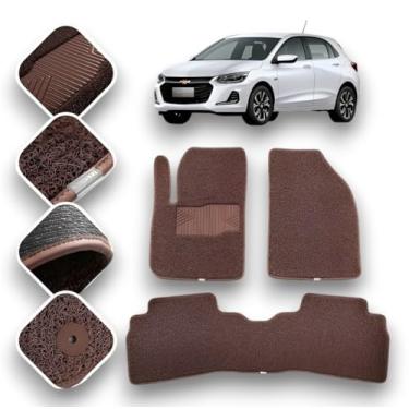 Imagem de Tapete Automotivo Kapazi Onix Hatch 2012 A 2019 (marrom)