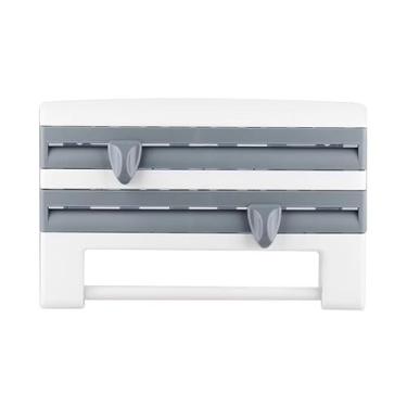 Imagem de Prateleira De Armazenamento Para Cozinha – Porta-LençOs De Papel Com Filme PláStico, Papel AlumíNio E Cortador De Temperos