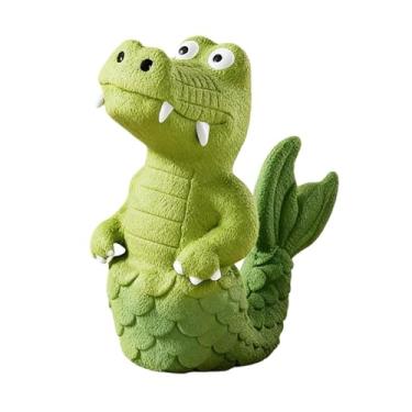 Imagem de Ｂｅｓｇａ Brinquedo interativo para cães em formato de crocodilo, ideal para mastigar, brincar e correr. Brinquedo fofo e educativo para filhotes com dentes de