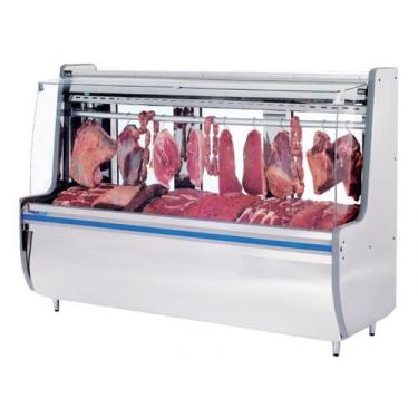 Imagem de Balcão de Carnes com Gancheira 2MT Polofrio 220V 1005 Faixa Frontal Az