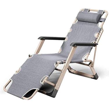 Imagem de Espreguiçadeira de jardim, cadeira dobrável, cadeiras de acampamento, cadeiras de pátio reclináveis para pessoas pesadas ao ar livre, praia, gramado, acampamento, cadeira portátil, cadeira dobrável