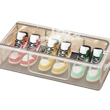 Imagem de Caixas Organizadoras Para Tênis Sapatos Empilhável Tampa Flip(40x30x15cm,2PC)