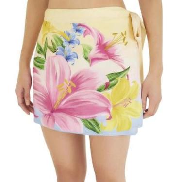 Imagem de Saia Transpassada Farm Rio Floral Lena-Feminino