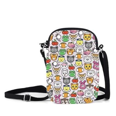 Imagem de MNIGIU Bolsa tiracolo coreana para amantes de música pop para presente de personagens K-pop com tema de anime para membros do grupo, Bolsa de personagens de desenhos animados