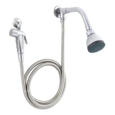 Imagem de Ducha Com Chuveirinho Cromada - Charlotte - Prateado