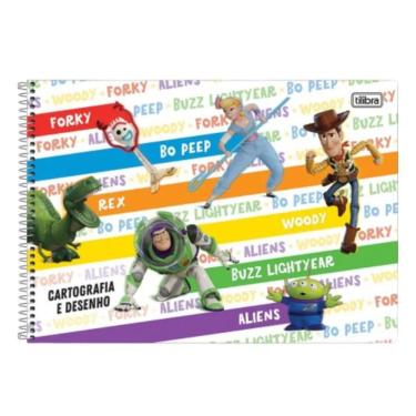 Imagem de Caderno Espiral Cartografia E Desenho 80 Folhas Toy Story Tilibra Estampa 2