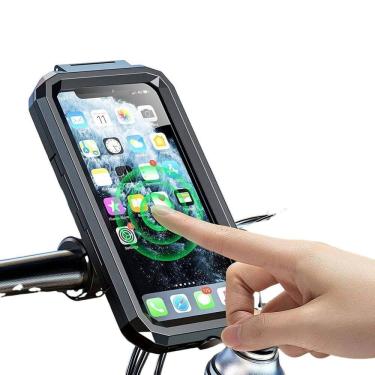 Imagem de Suporte Celular Moto E Bicicleta A Prova Dagua Tomate