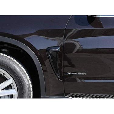 Imagem de Capa de decoração para carro Xdrive Emblema Shark Gills lateral fluxo de ar Fender Vent para BMW X5 f15 X5M F85 2014-2018 (Preto+M)