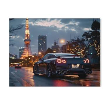 Imagem de HouLaiZhe R35 Esportes Noite Torre de Tóquio Pôsteres Tela Estética Sala Decoração de Parede Impressões Galeria Sala Decoração de Parede para Quarto Sala de Estar Escritório 18 x 24 polegadas (45 x 60