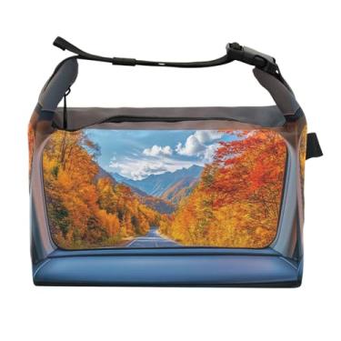 Imagem de STAYTOP Vista do cenário dentro do carro lancheira com fivela de alça, lancheira isolada para meninos e meninas, lancheira térmica para trabalho escolar