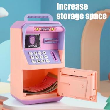 Imagem de Generic "Grande cofrinho" Divertido Design de Desenho Animado Dinheiro Caixa Eletrônico para Crianças Rosa Plástico ABS Ecologicamente Correto (Generic08uzt3sn9d-10343558)