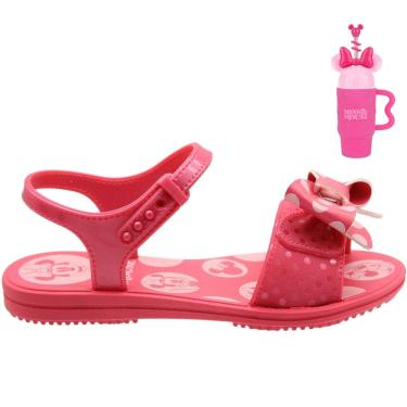 Imagem de Sandália Infantil Disney Fun Cup Com Copo Menina