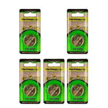 Imagem de Bateria Cr2450 3V Oiginal New Energy Longa Duração C/5 Unid