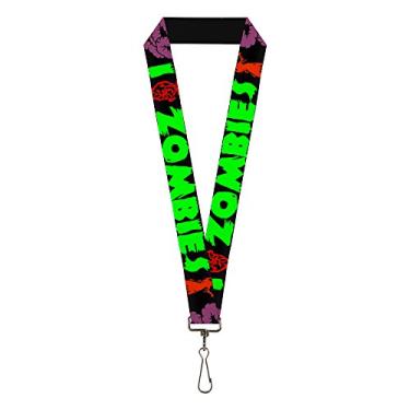 Imagem de Buckle-Down Cordão - 2,54 cm (1") - I Heart Zombies, Multicor, tamanho nico