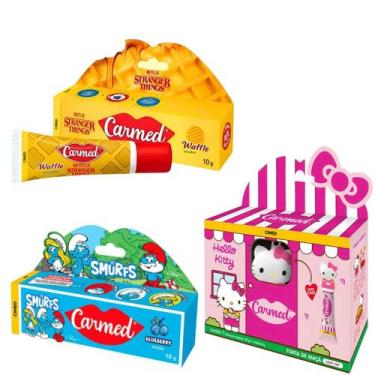 Imagem de Carmed Kit Colecionadores Stranger Things/Hello Kitty/Smurfs