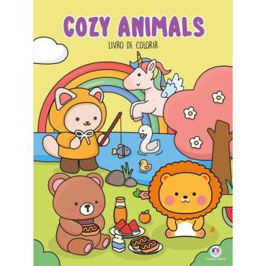 Imagem de Livro - Cozy Animals - Para Colorir