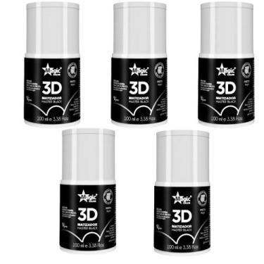 Imagem de Kit c/5 matizador magic color 3d master black preto 100ml
