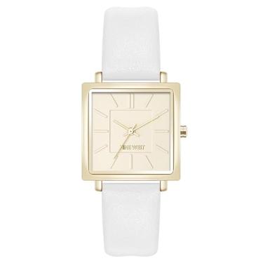 Imagem de Nine West Relógio feminino com pulseira, Branco