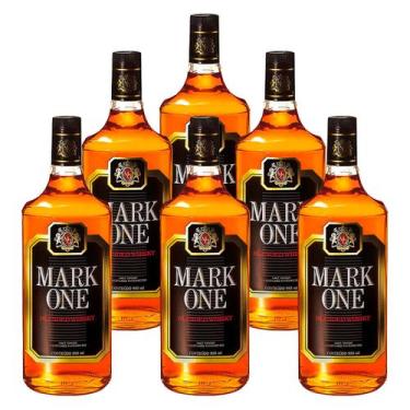 Imagem de Whisky Nacional Mark One Blended 980ml 6 Unidades