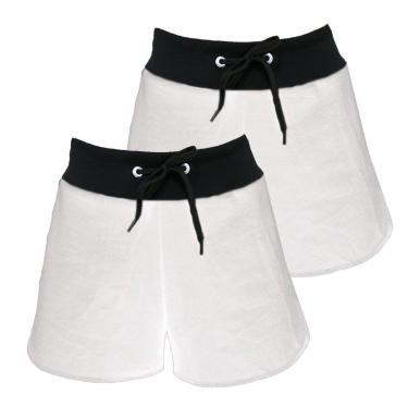 Imagem de Kit com 2 Short Moletom Feminino Plus Size Academia Casual Dia a Dia TropiCaos-Feminino