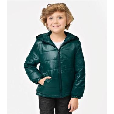 Imagem de Jaqueta Puffer Infantil Trick Nick Verde, 4, Verde