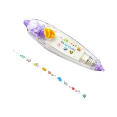 Imagem de Fita Corretiva Mecânica De Animais Kawaii Para Diário, Materiais De Ar