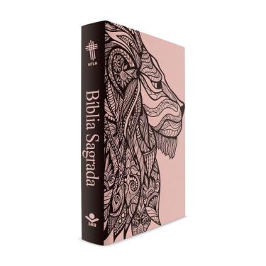 Imagem de Livro - Bíblia Leão Rosa - Capa Dura Luxo - NTLH