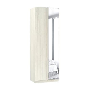 Imagem de Guarda-Roupa Solteiro Luciane Canto Reto Direito E Esquerdo Prime Plus 1 Porta Com Espelho 80 Cm