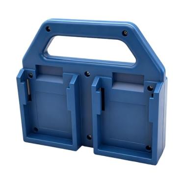 Imagem de MERIGLARE Suporte para baterias compacto, espaçoso e, com 4 compartimentos para baterias. Organizador portátil para transporte, ideal para oficinas e