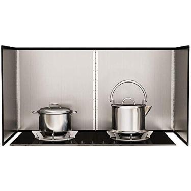 Imagem de Telas contra respingosUtensílios de cozinha Proteção contra respingos de óleo barreira de óleo protetor de respingos de aço inoxidável protetor de fogão a gás de cozinha protetor anti respingos