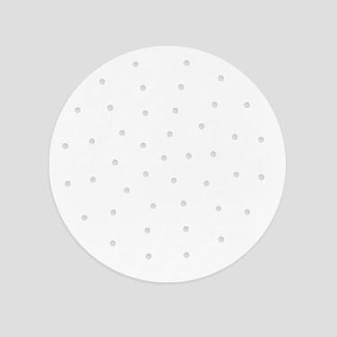 Imagem de Papel de Vapor Antiaderente Absorvedor Óleo Parchment Silicone Almofada Cesta Air Fryer Envoltório Assado Doméstico 100 Folhas Pacote