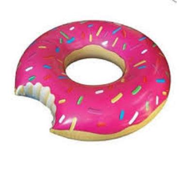 Imagem de Boia Inflavel Especial Gigante - Anel Donut Rosa - Uso Adulto (p55) Bel Fix Rosa