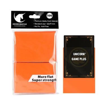 Imagem de Protetores De Cartas TCG Foscos Tamanho Padrão 100 Unidades 66x91mm Pa