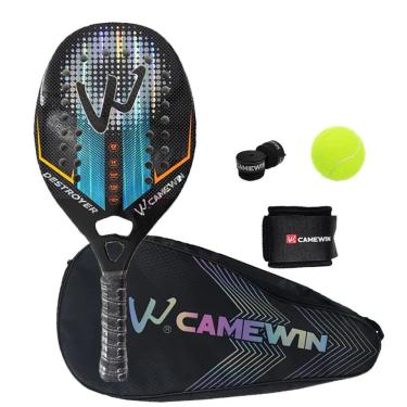 Imagem de Raquete de tênis de padel CAMEWIN em fibra de carbono 18k 360g + 10g