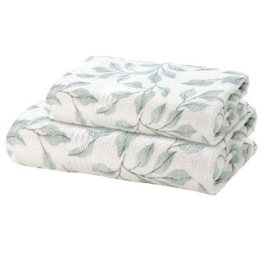 Imagem de Kit Jogo de Toalhas Dohler 2 Peças Banho e Rosto Prisma 100% Algodão E