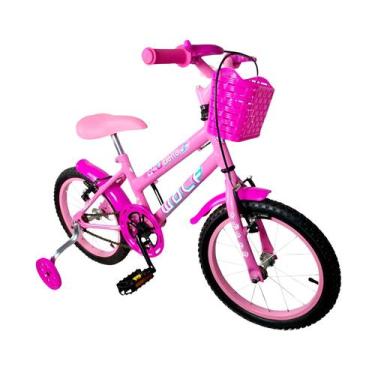 Imagem de Bicicleta Infantil Aro 16 Feminina - Wolf Bike, Rosa, aro 16