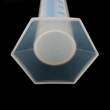 Imagem de SALALIS Tubo Líquido de Teste de Laboratório Químico de Cilindro Graduado de Plástico de 500ml para Fabricação de Vinho de Cerveja Biodiesel de Aromaterapia, Azul