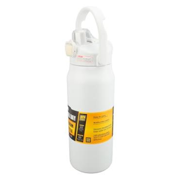 Imagem de Generic Garrafa de água de Aço Inoxidável 304 1500ml Garrafa de Vácuo de Boca Larga Isolada para Academia Fitness (Branco)